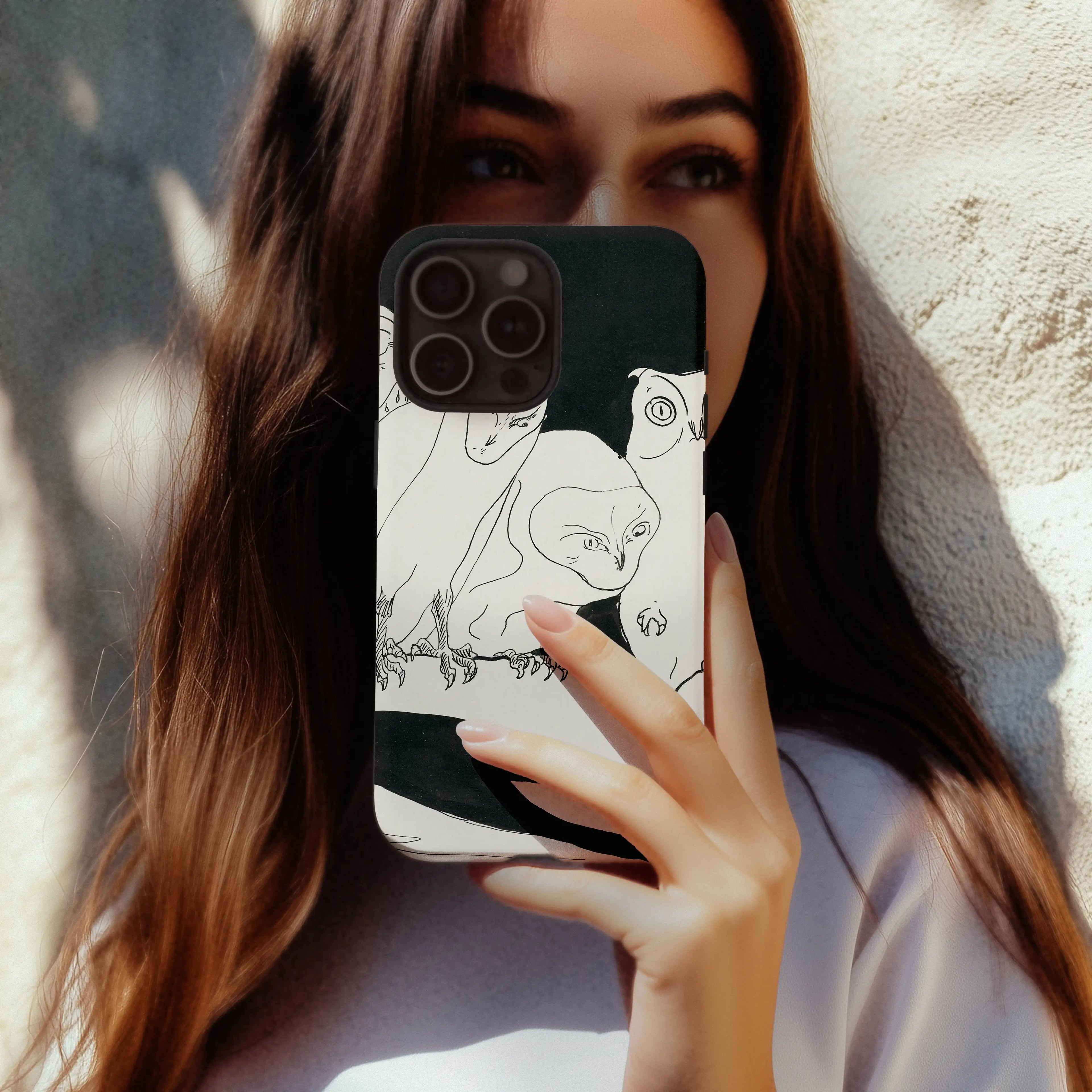 Theo van Hoytema – Uilen op een tak